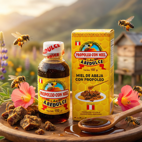 Propolio con miel Abedulce de los Andes peruanos